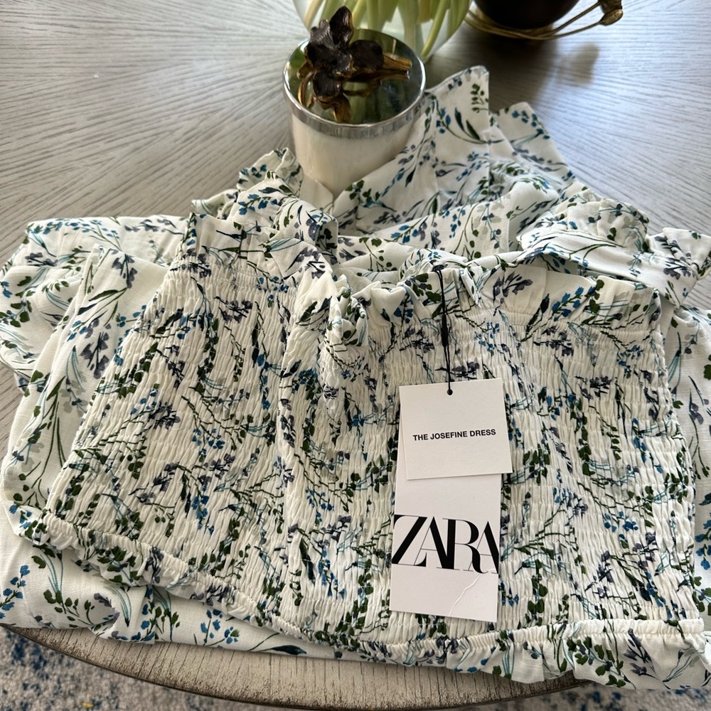 Zara midi dress M, floral print, perfect summer dress